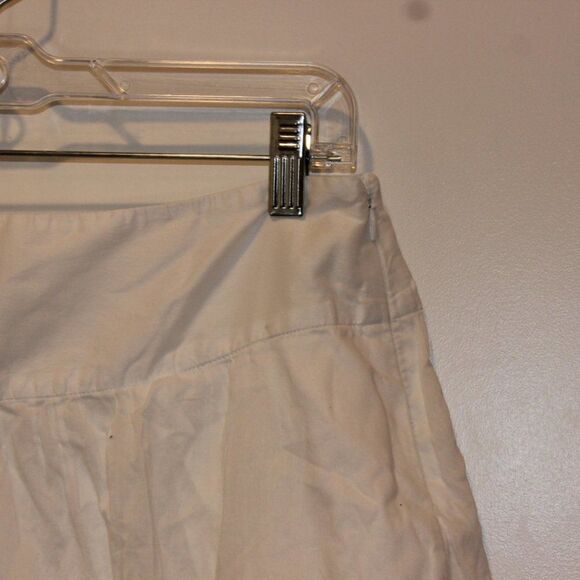 Theory White Zipper A-Line Mini Skirt Women Size 12 - Picture 3 of 9